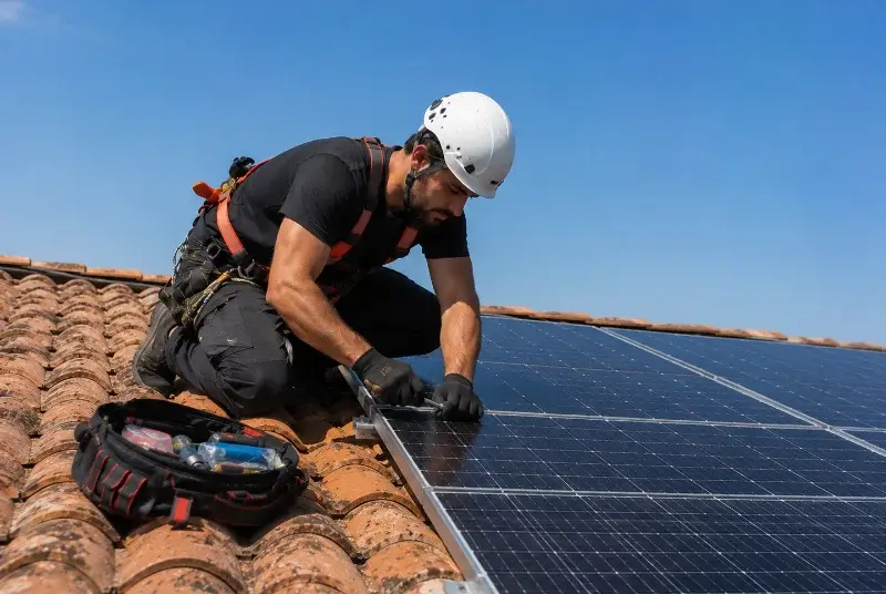 Maintenance et monitoring de panneaux solaires à Francillon-sur-Roubion